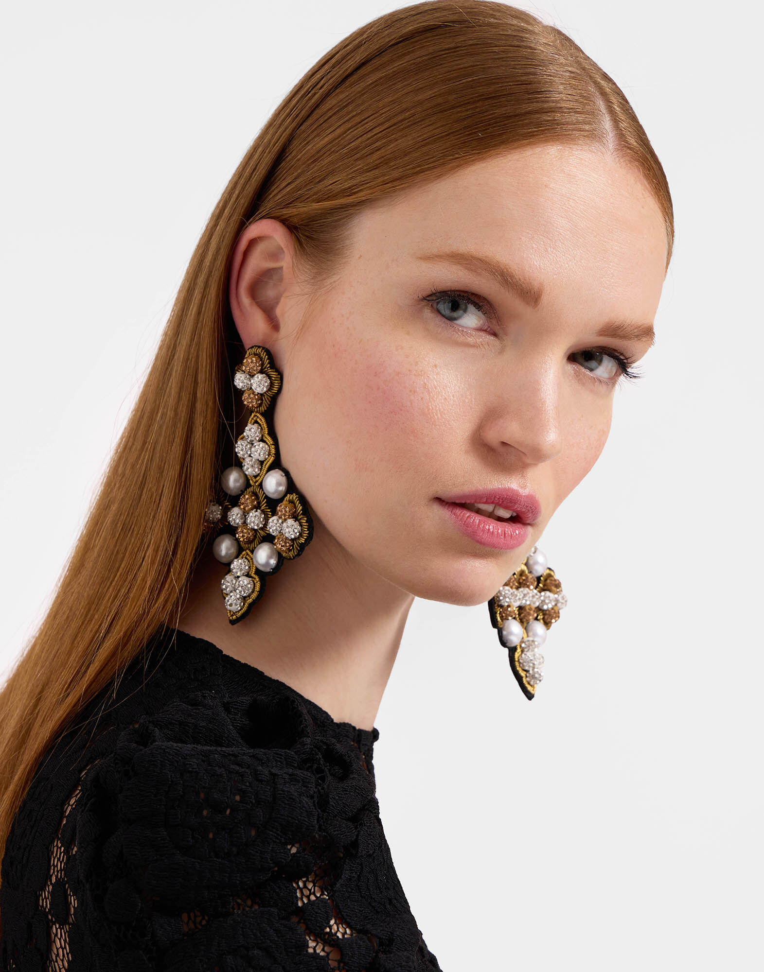 La DoubleJ Ella Earrings Solid Gold EAR0042EMB059SOLIDYE05