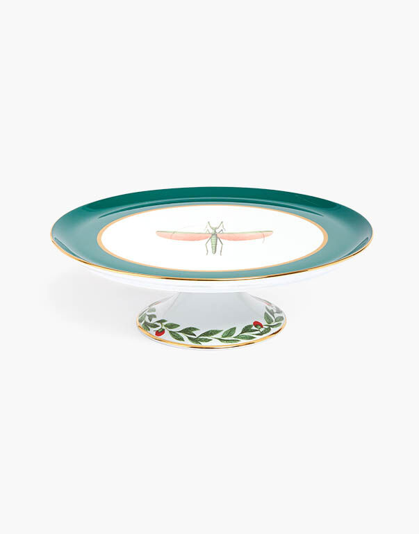 La DoubleJ Cake Stand Libellula Green CAK0001CER001LIB03GR02