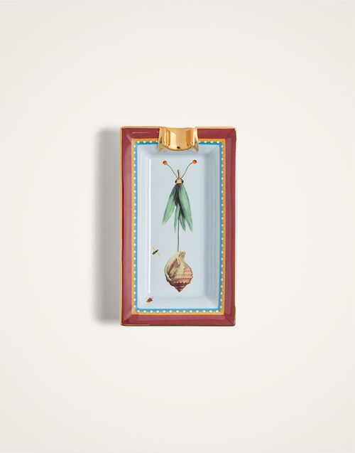 La DoubleJ Incense Holder Leaftrail Light Blue TRI0012CER001LET01BU01