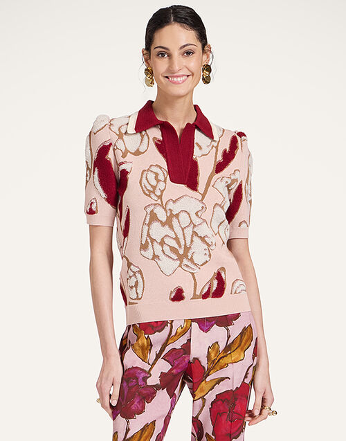 La DoubleJ Pumped Up Polo Multicolor Light Pink PUL0338KNI189VA440PI02