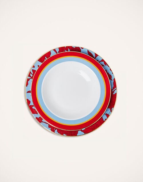 La DoubleJ Soup And Dinner Plates Set Roman Holiday Vino DIS0064CER001RHY0001