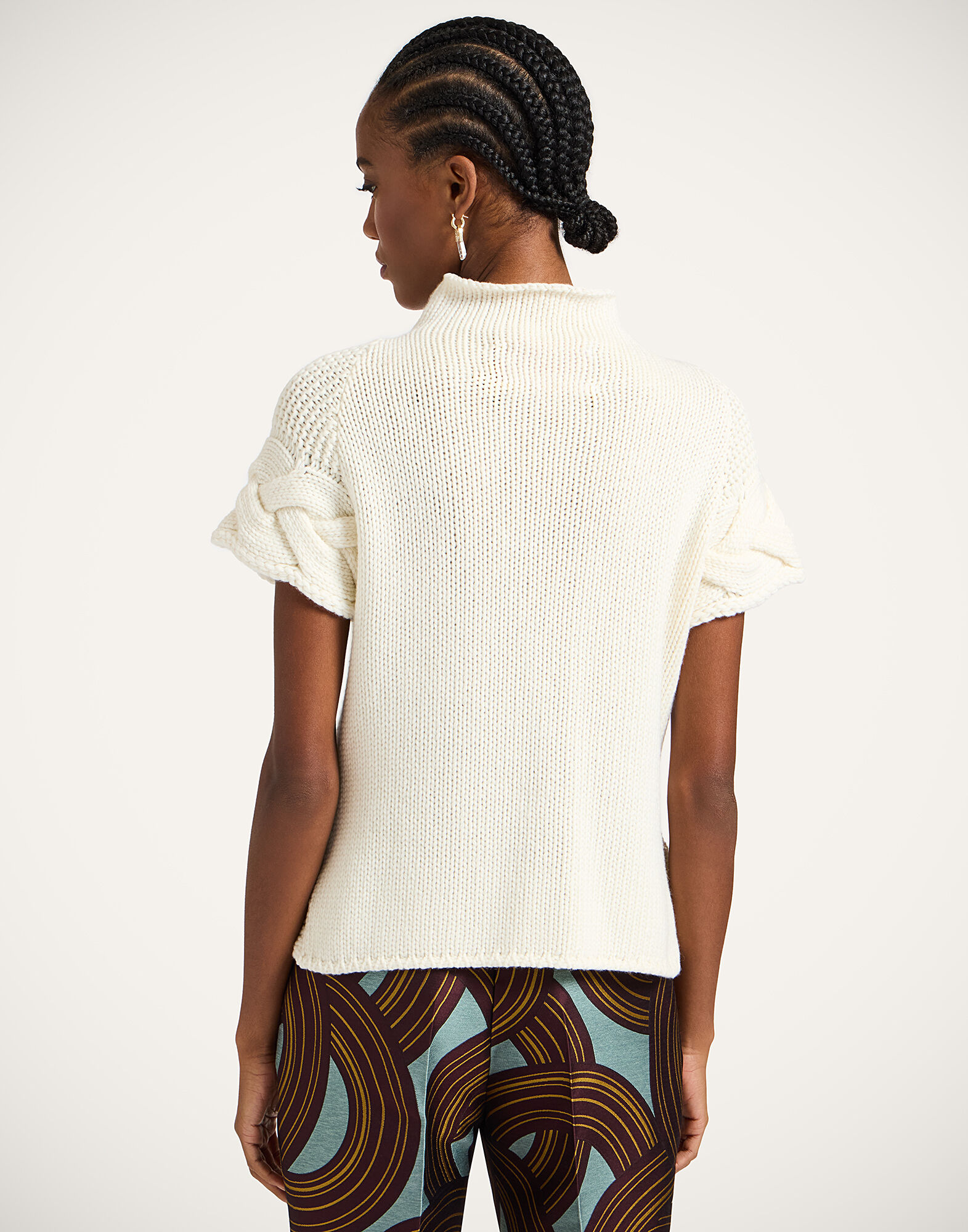 La DoubleJ Portrait Top Solid Ivory PUL0204KNI120VA271WH04