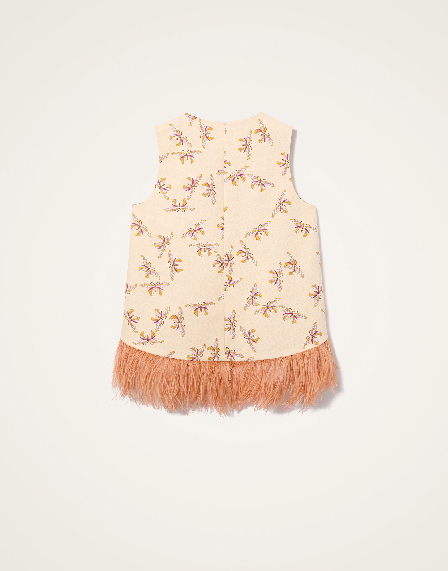 La DoubleJ La Scala Top Farfalla Buttercream TOP0013COT005FAR08WH09