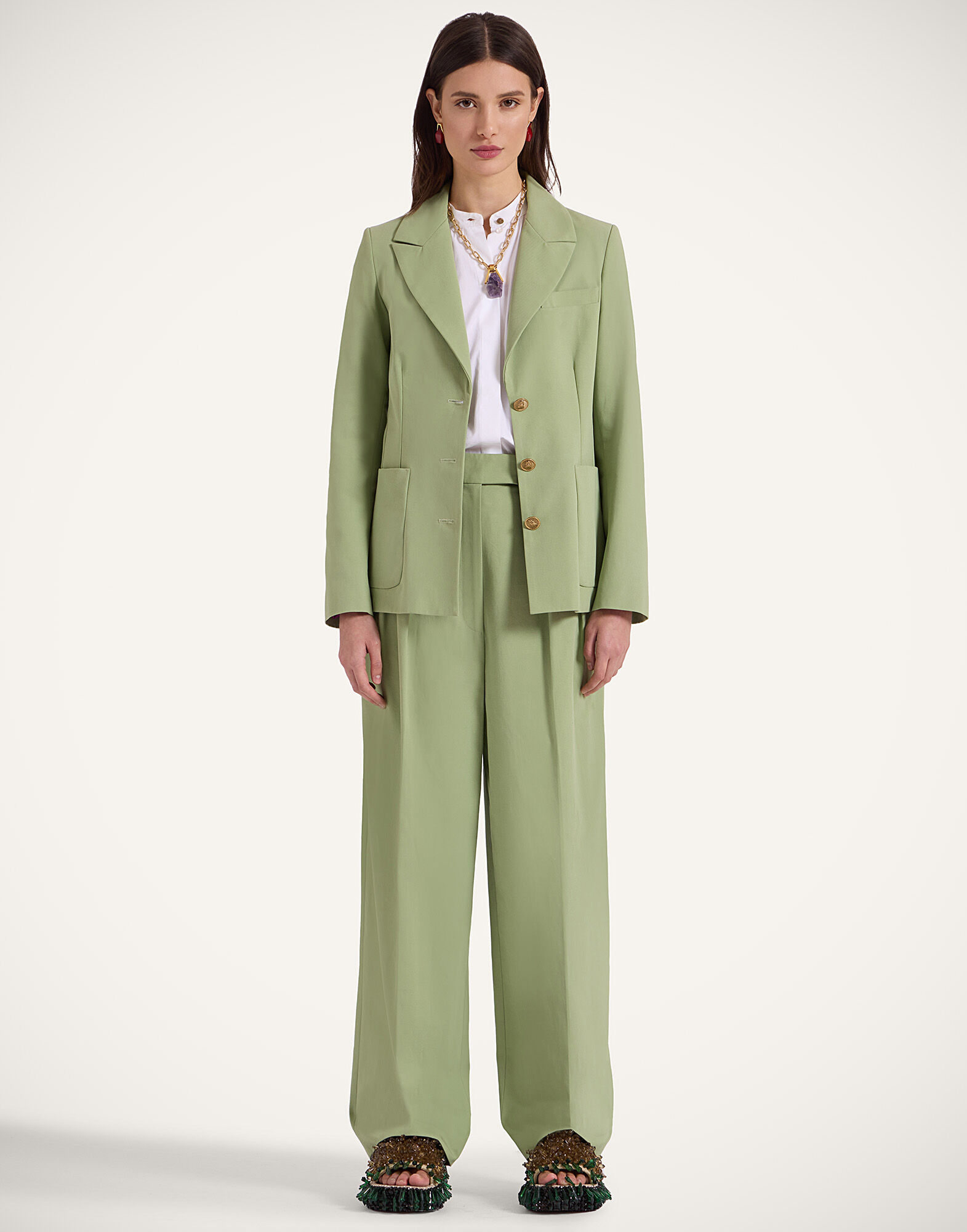 La DoubleJ 24/7 Jacket Solid Green JAC0048COT070SOLIDGR06