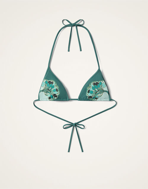 La DoubleJ Bikini Top Blooming Tulip Plac&eacute;e Mint SWI0032LYC006BTU01GR11