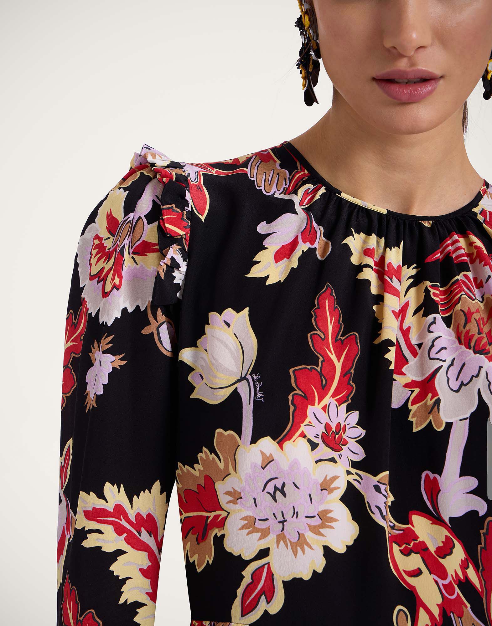 La DoubleJ Short Visconti Dress Lark Black DRE0074CRE001LAR01BL01