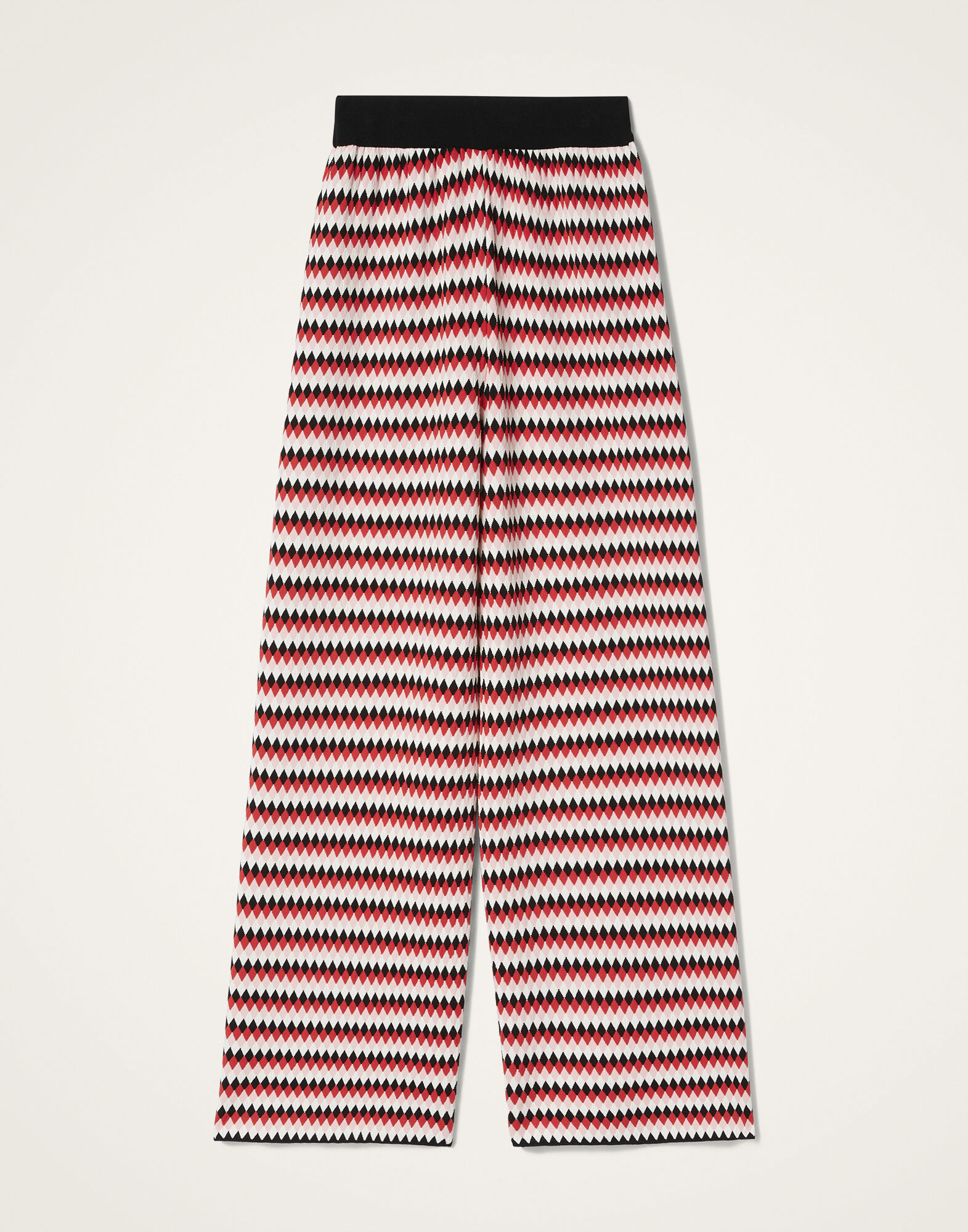 La DoubleJ Checkers Pants Multicolor Red & Pink TRO0173KNI159VA371PI01