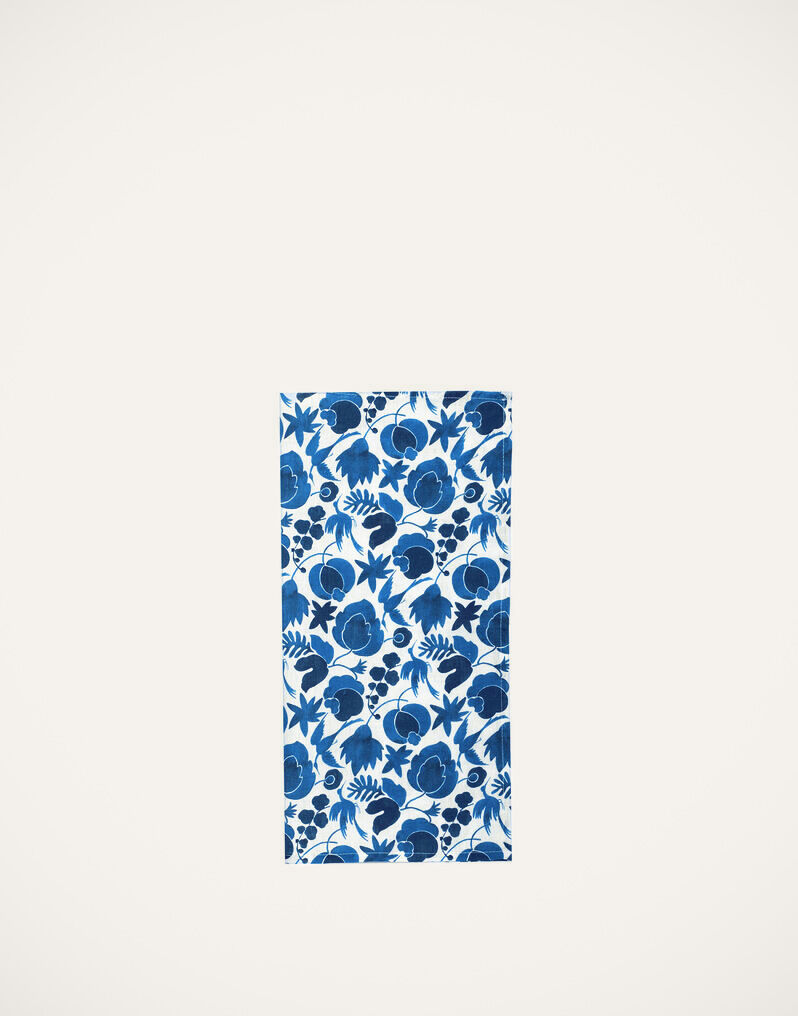 La DoubleJ Large Napkins Set Of 2 Wildbird Blu Small NAP0006LIN001CER0009