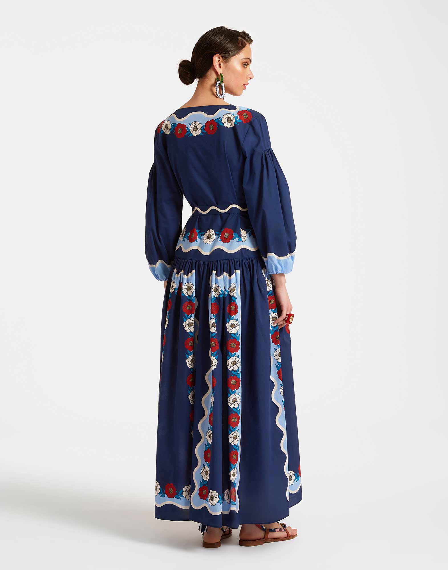 La DoubleJ Viviana Dress Whitsun Plac&eacute;e Blue DRE0716COT056FSK03BU03