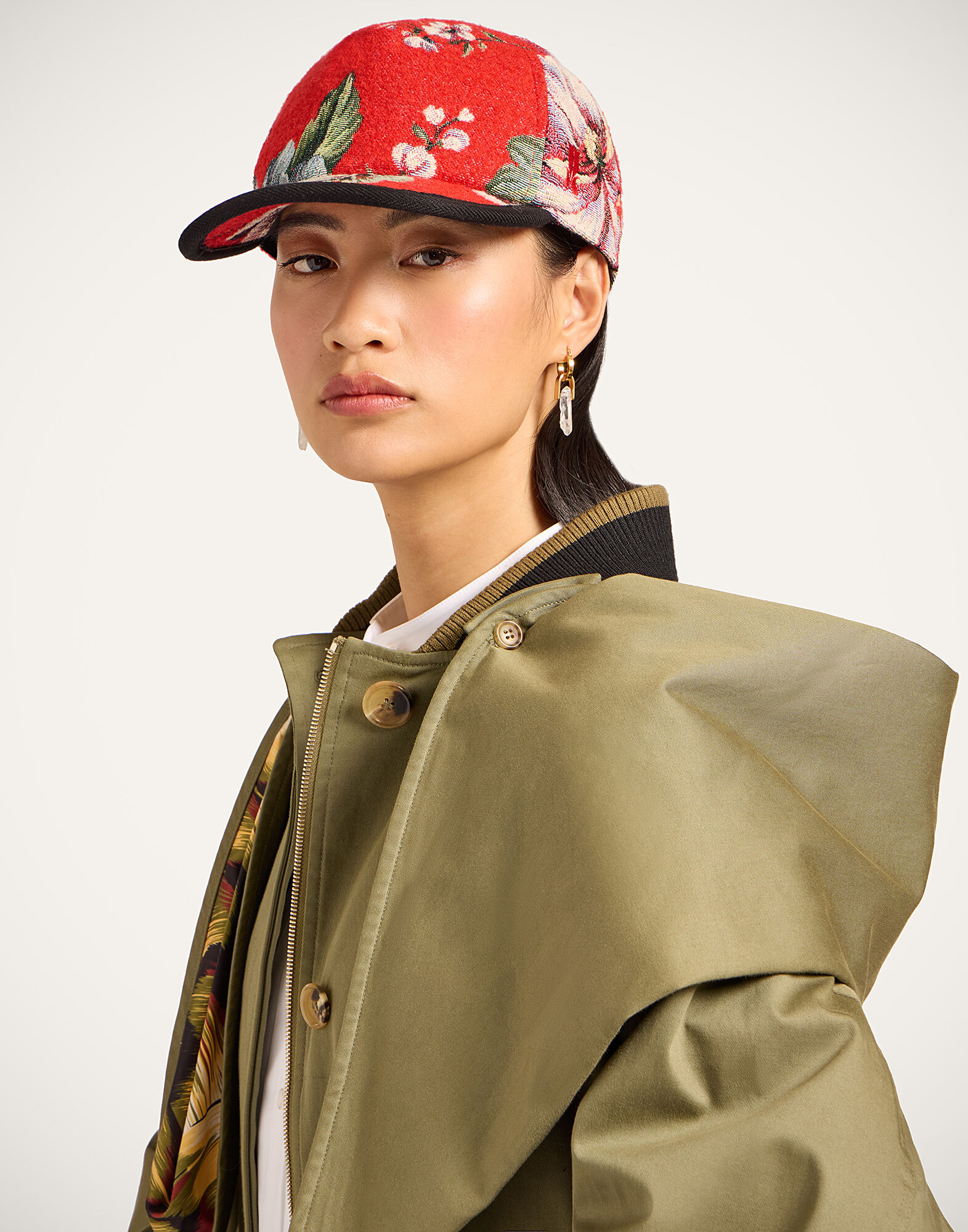 La DoubleJ Babeball Cap Honolulu Red HAT0023JCQ117HON01RE01