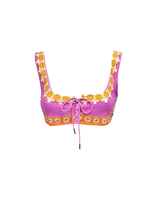 La DoubleJ Sunset Bikini Top &#40;Placed&#41; Napoli Plates Placed Hot Pink SWI0046LYC006NAP02PI01