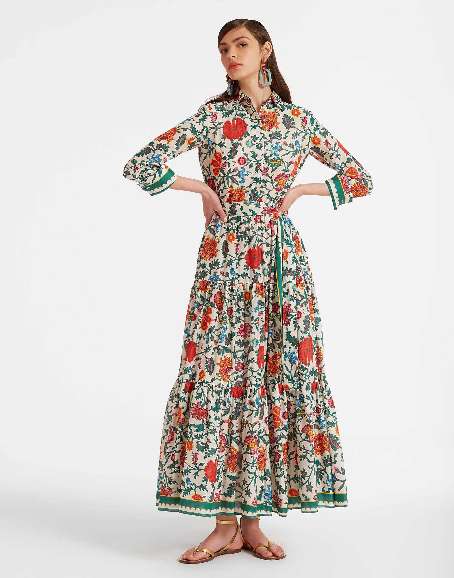 La DoubleJ Bellini Dress Dragonflower Mini Multicolor DRE0016COT003DRE02MU01