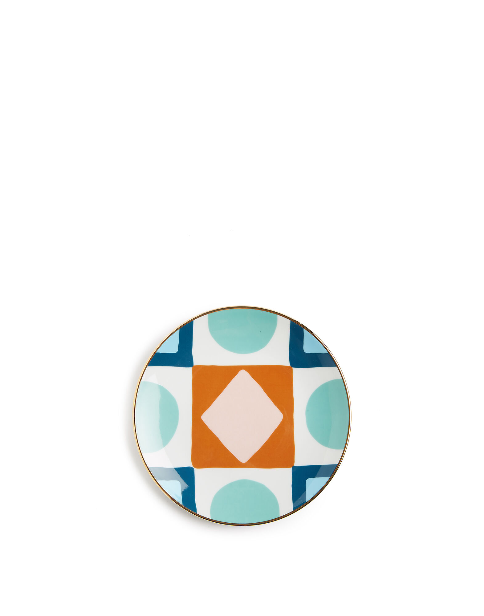 La DoubleJ Aperitivo Plate Set of 2 Diamond Dots DIS0045CER001CHA0004