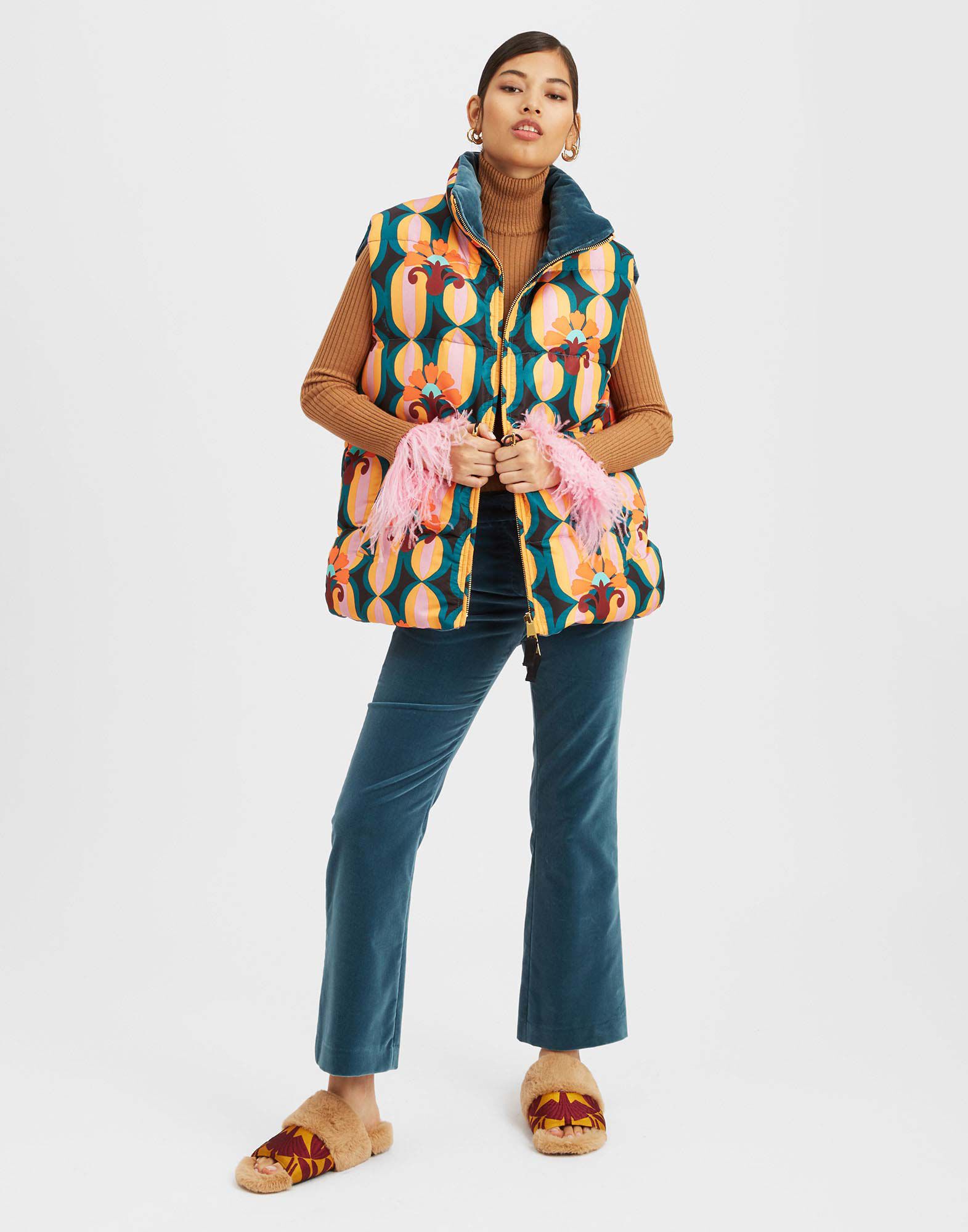 La DoubleJ Reversible Puffer Vest Arcturus Blue Petrol DOW0011FAI001ARC01BU05