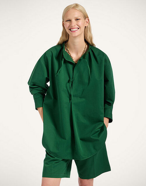 La DoubleJ Love Child Shirt Solid Dark Green SHI0147COT075SOLIDGR03