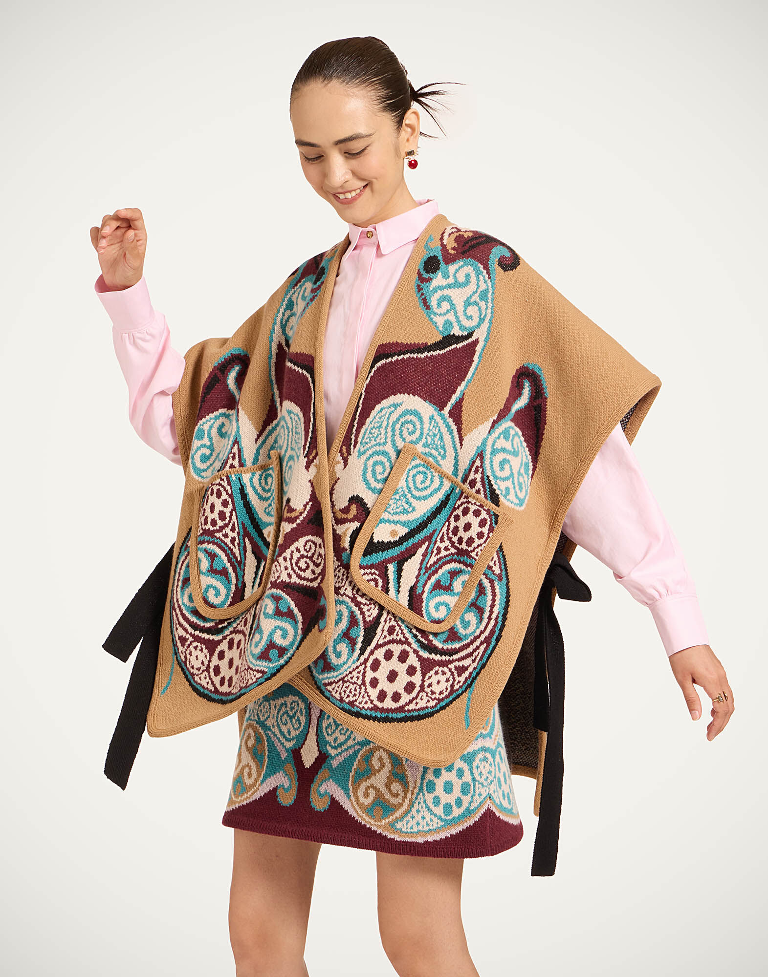 In My Power Knit Scarf Cape