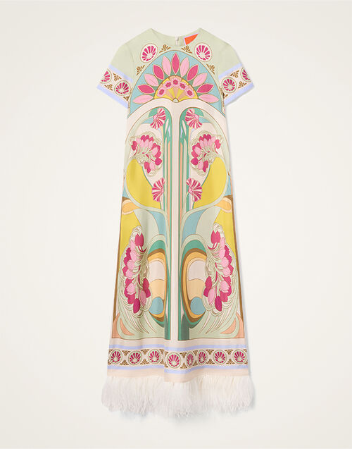 La DoubleJ Swing Dress Tulip Plac&eacute;e Green DRE0864SIL026TUL07GR02