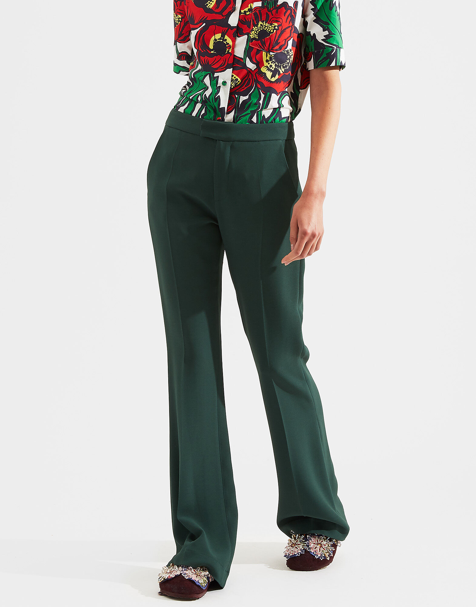 LaDoubleJ Saturday Night Pants Solid Green TRO0030CAD001GRE0003