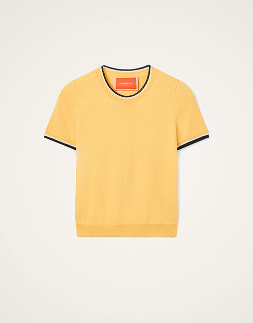 La DoubleJ Busy-Bee Tee Solid Butter Yellow PUL0260KNI154SOLIDYE11