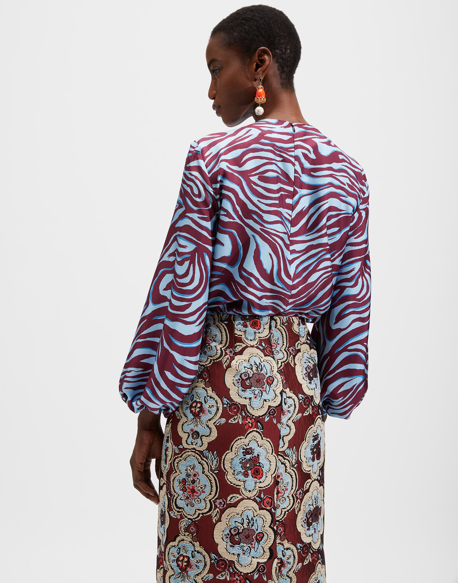 La DoubleJ Charming Top Zebra TOP0021SIL001ZEB0001