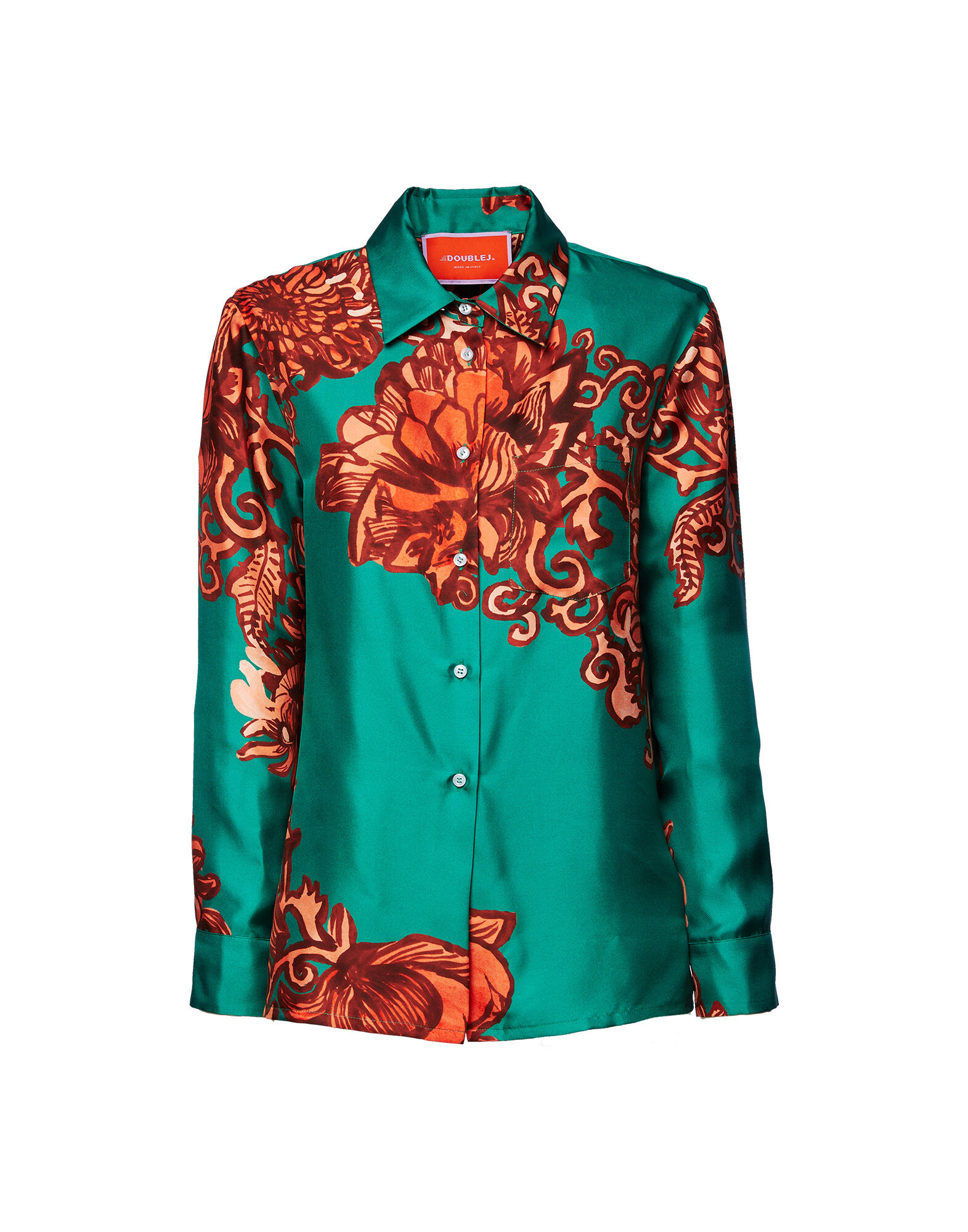 La DoubleJ Boy Shirt Anemone Ghirlanda SHI0001SIL001ANE03GR02