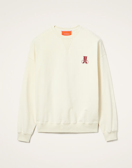 La DoubleJ House Sweatshirt Raise Your Vibration Off White SWE0038JER033SOP04WH05