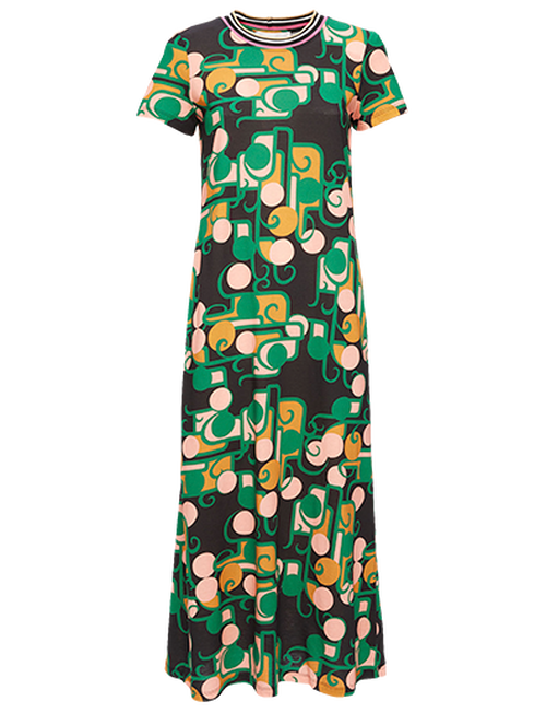 La DoubleJ Sporty Swing Dress Deco DRE0247JER002DEC0001