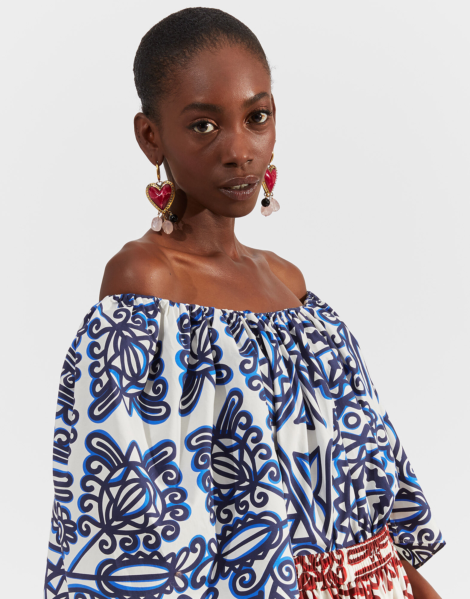 LaDoubleJ Rapunzel Top Parnaveg Blu TOP0025COT001PRN0002