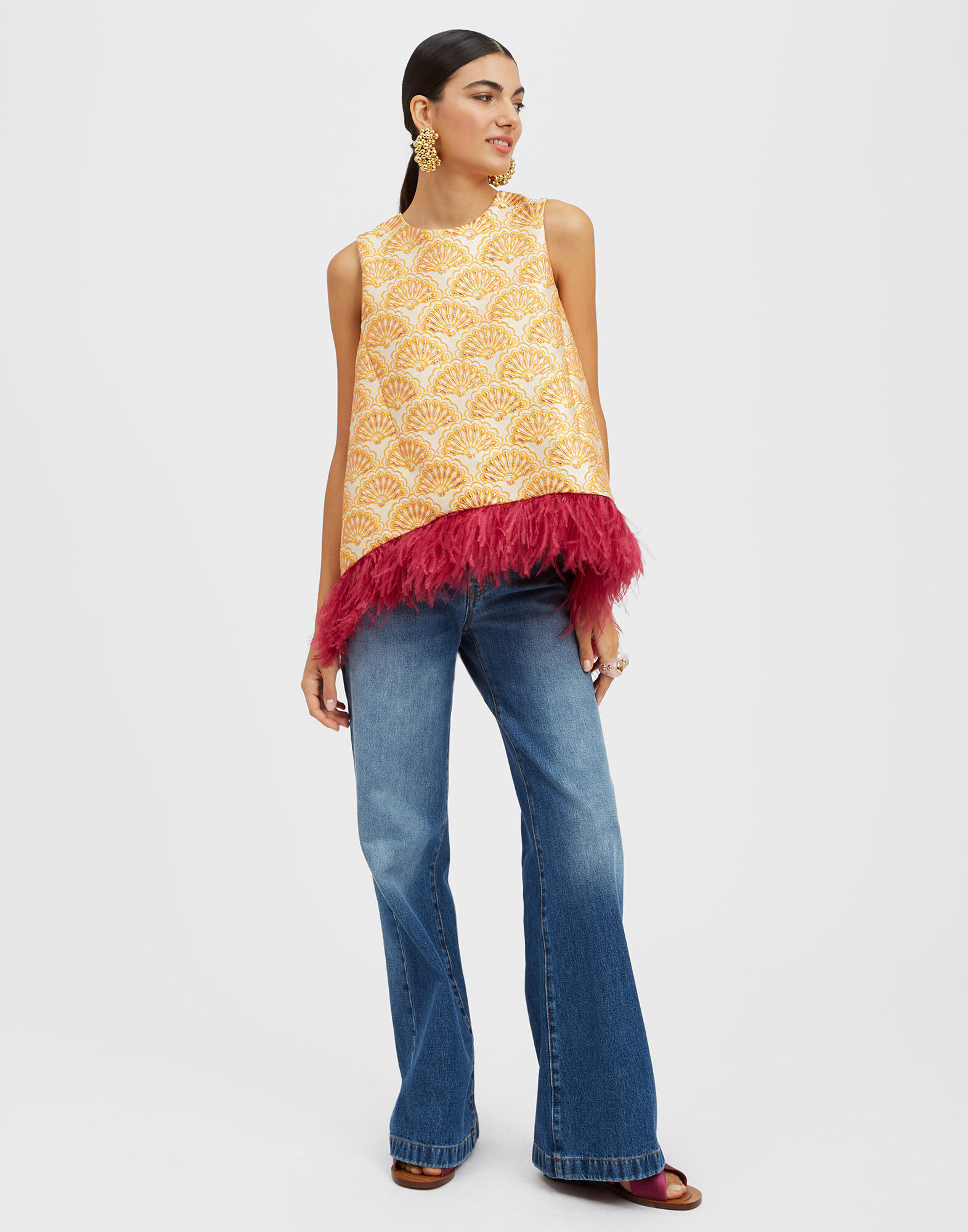 La DoubleJ La Scala Top Fans Gold TOP0013JCQ072FAN02YE05