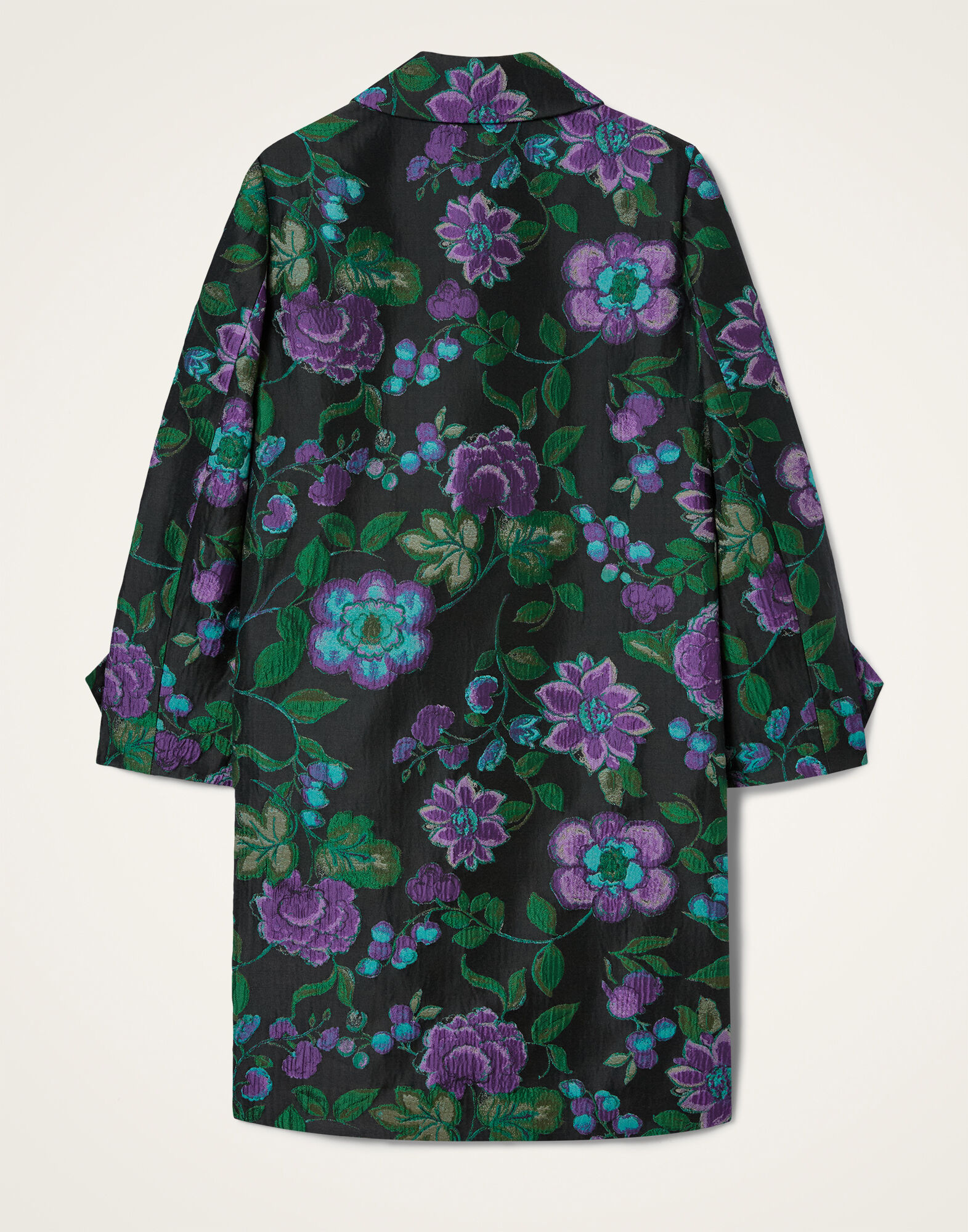 La DoubleJ Precious Coat Botanical Black JAC0122JCQ144BOT01BL01