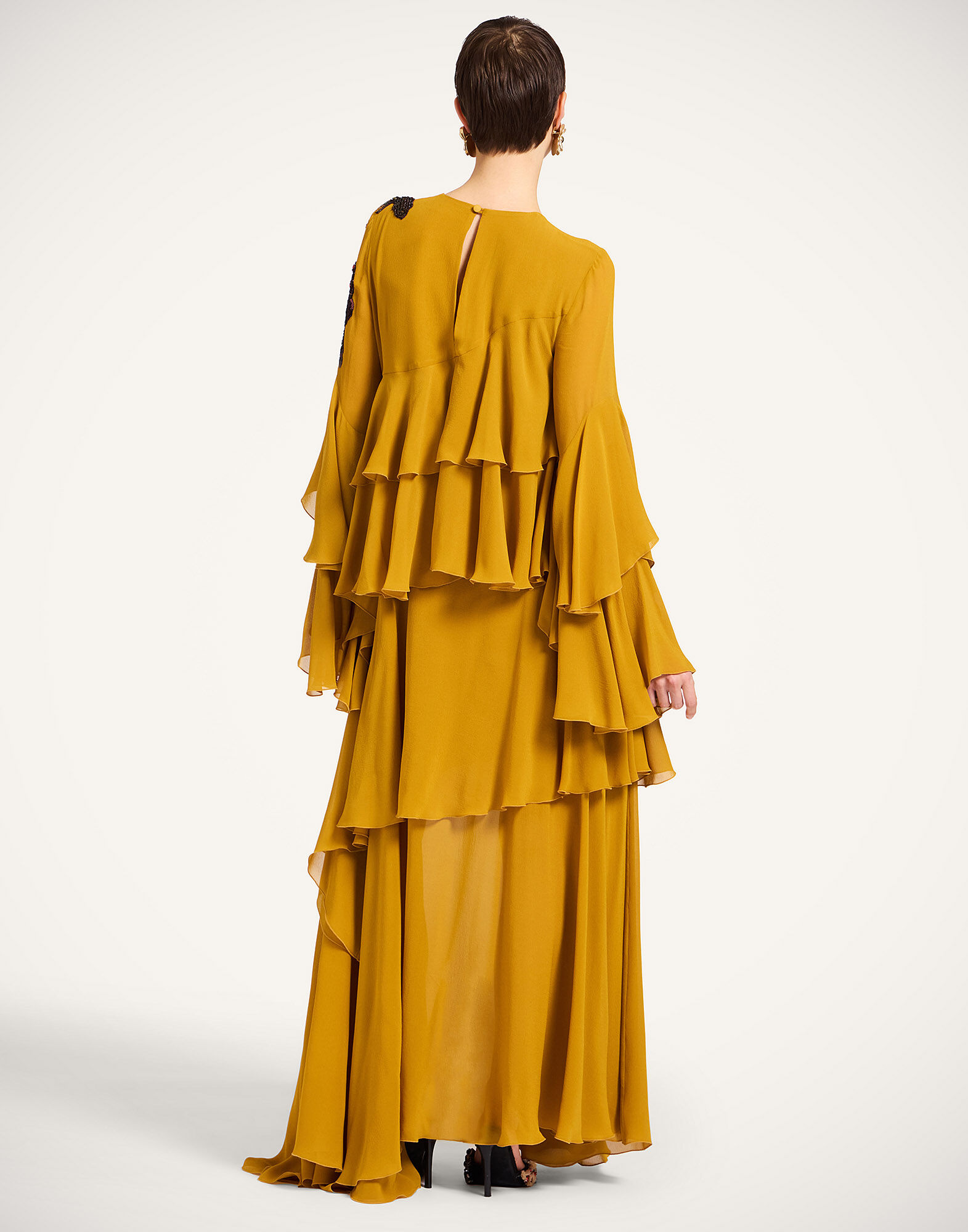 La DoubleJ Naiad Dress Solid Dark Yellow DRE1012SIL025SOLIDYE03