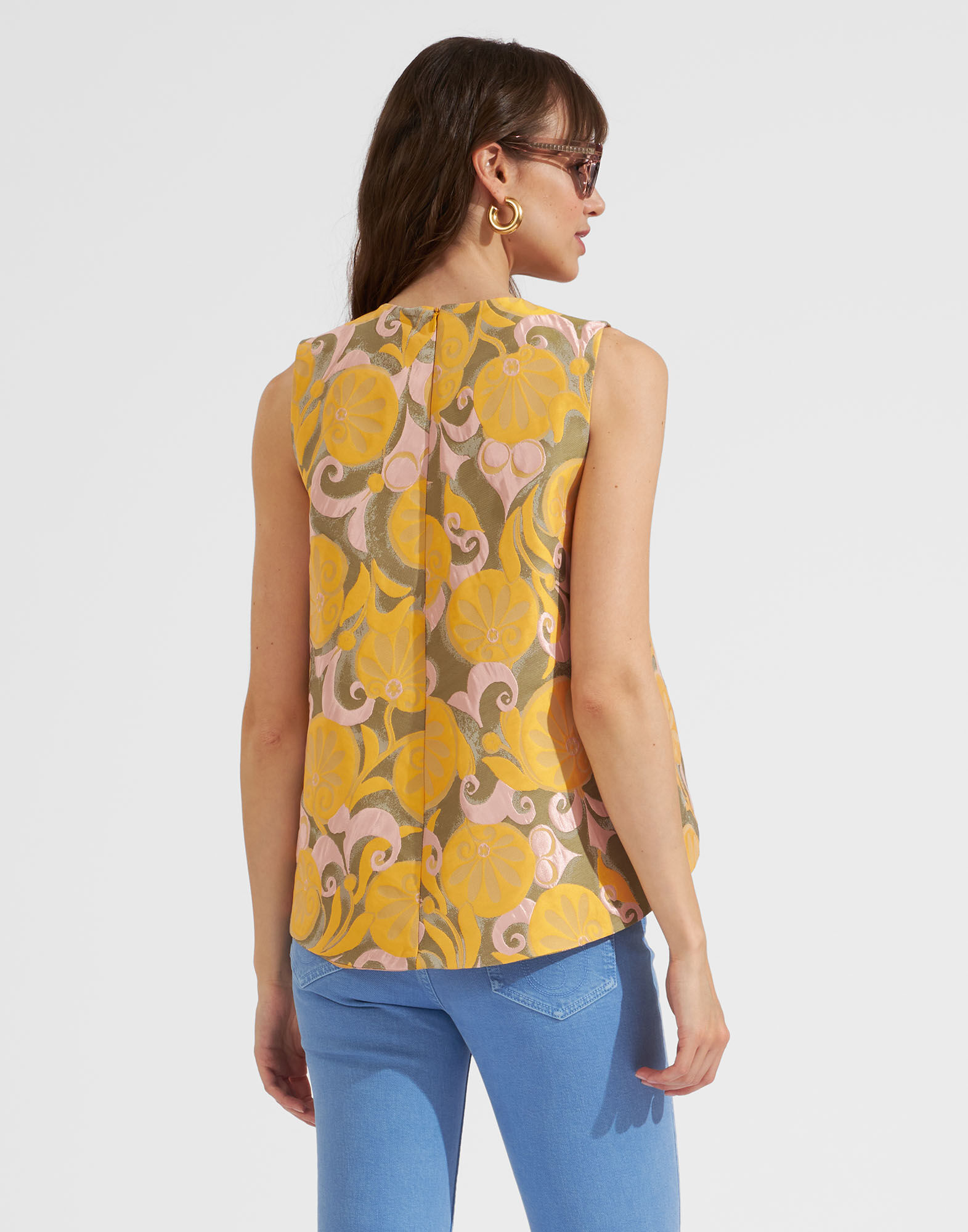 La DoubleJ La Scala Top Moonflower Yellow TOP0016JCQ047MOO02YE02