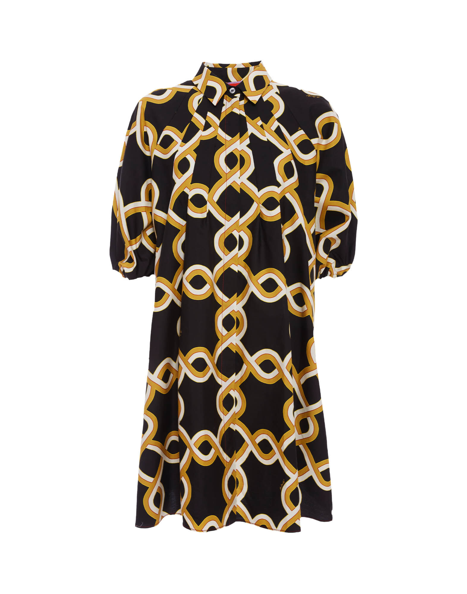 La DoubleJ Sunburst Dress Tackle Black DRE0471COT039TAC01BL01