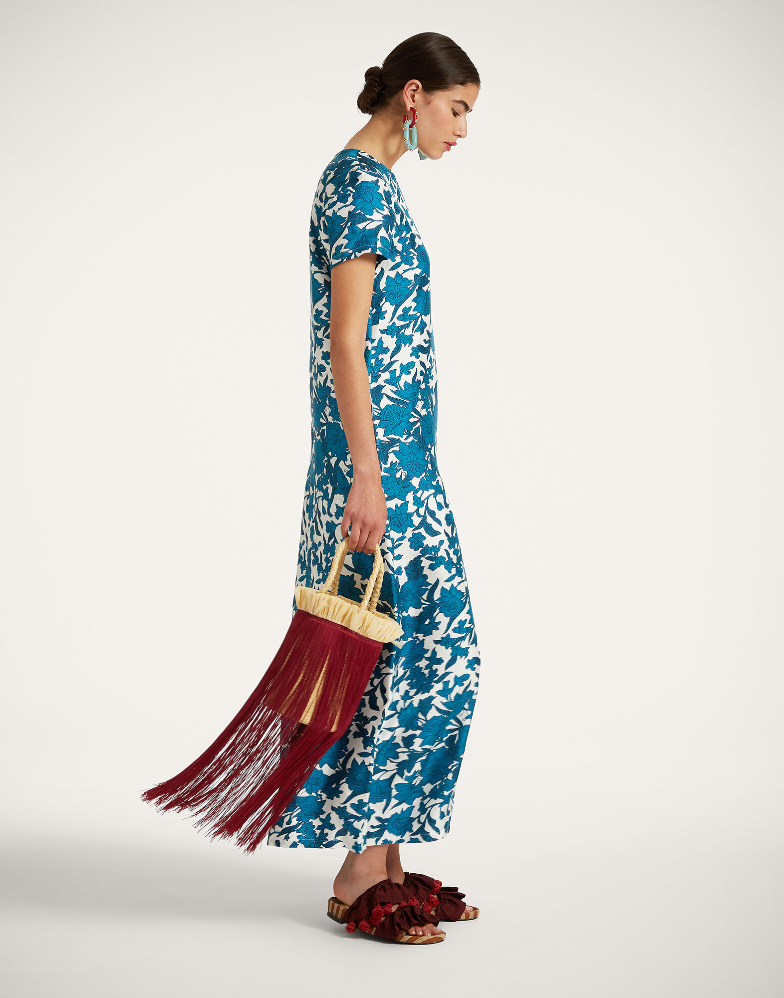 La DoubleJ Swing Dress Lilium Blu DRE0001SIL001LIL0002