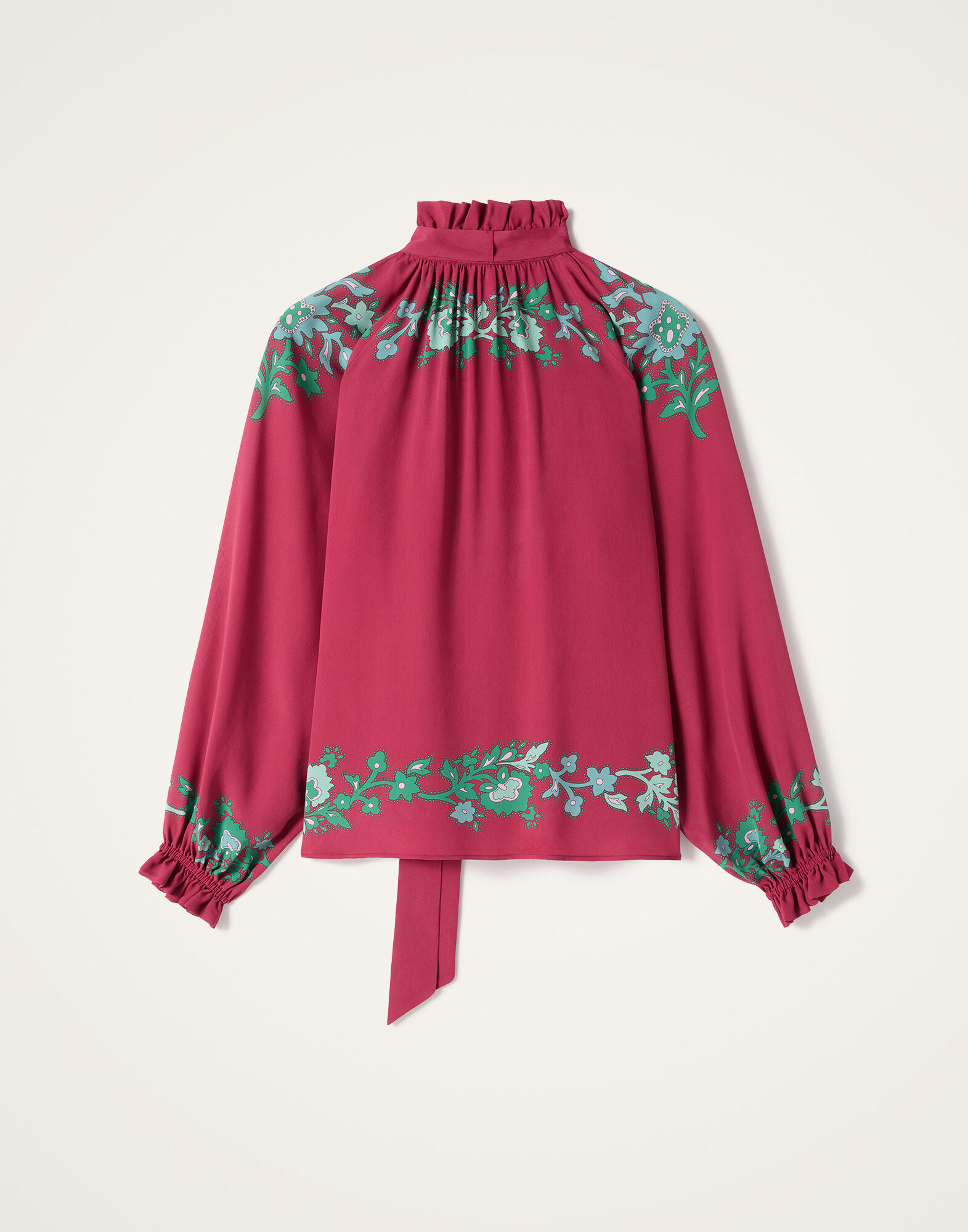 La DoubleJ Cerere Blouse Regalia Plac&eacute;e Red SHI0086VIS019REG02RE01