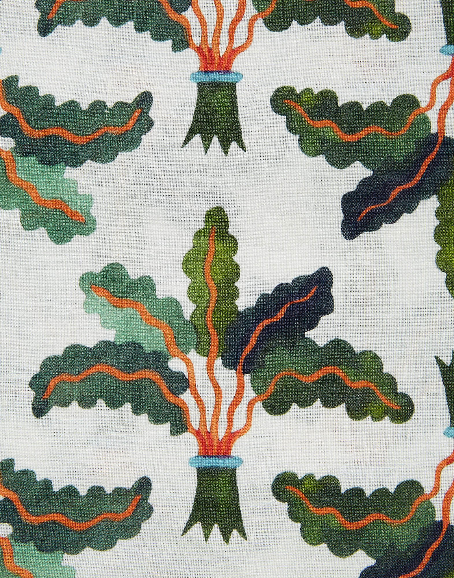 La DoubleJ Large Tablecloth Linen Palms TBC0003LIN001HLE0022