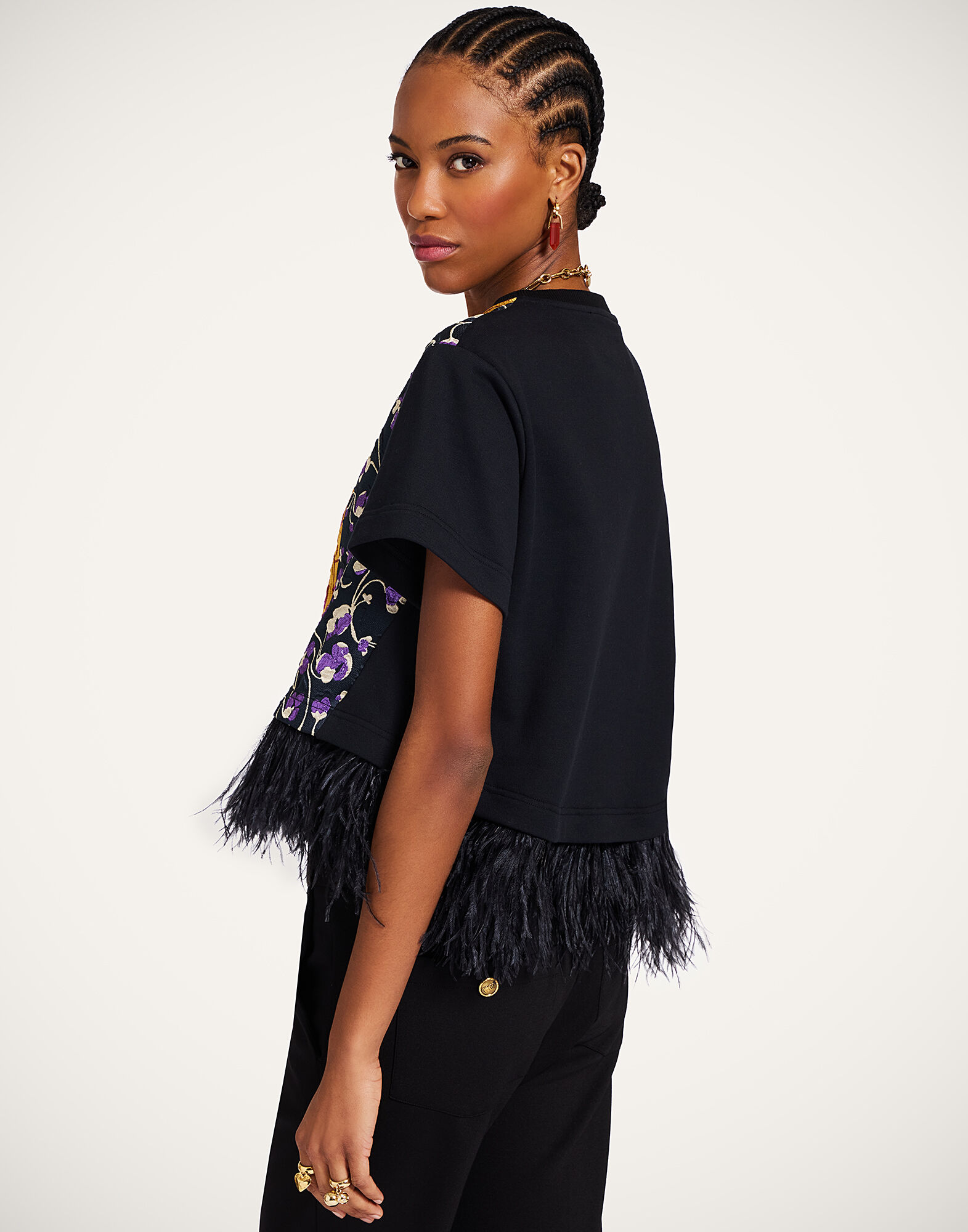 La DoubleJ La Scala Tee Honeysuckle Tricolor Yellow TSH0041JCQ129HNY03YE02