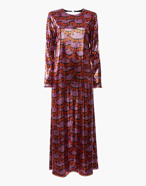 La DoubleJ Swank Swing Dress Liberace Ciclamino DRE0206PAI001LBR0002