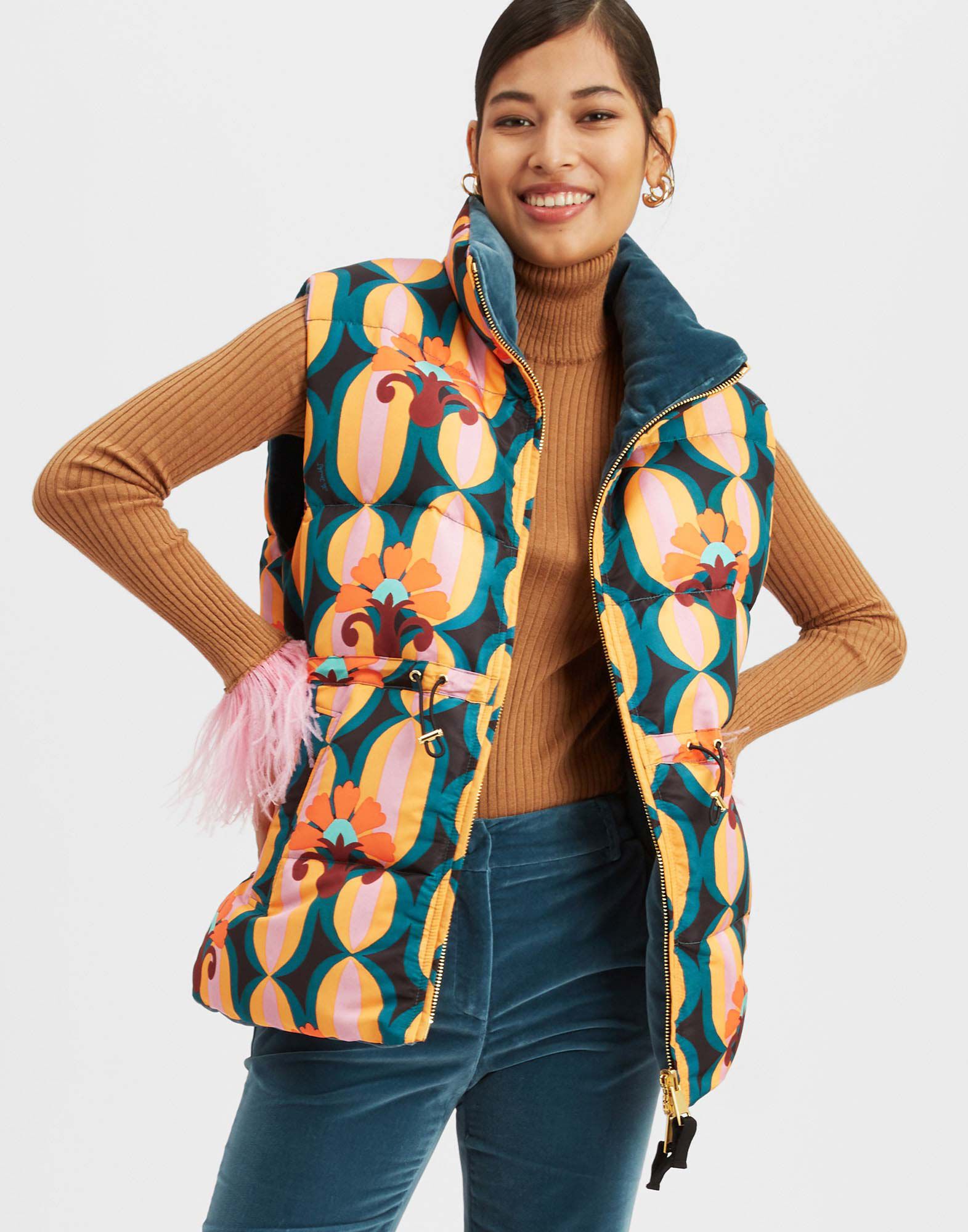 La DoubleJ Reversible Puffer Vest Arcturus Blue Petrol DOW0011FAI001ARC01BU05