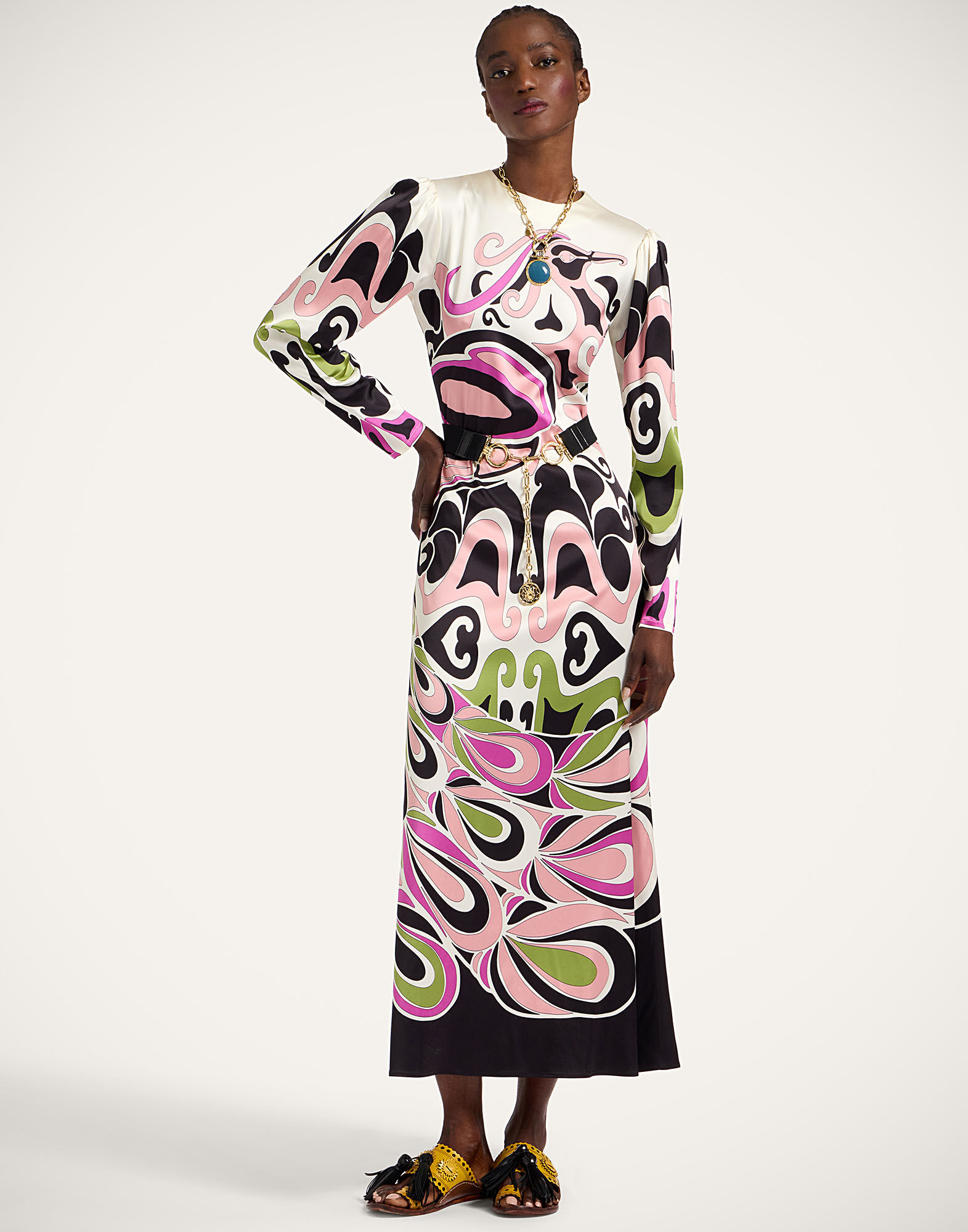 La DoubleJ Clingy Swing Phoenix Plac&eacute;e Pink DRE0762VIS023PHO01PI01