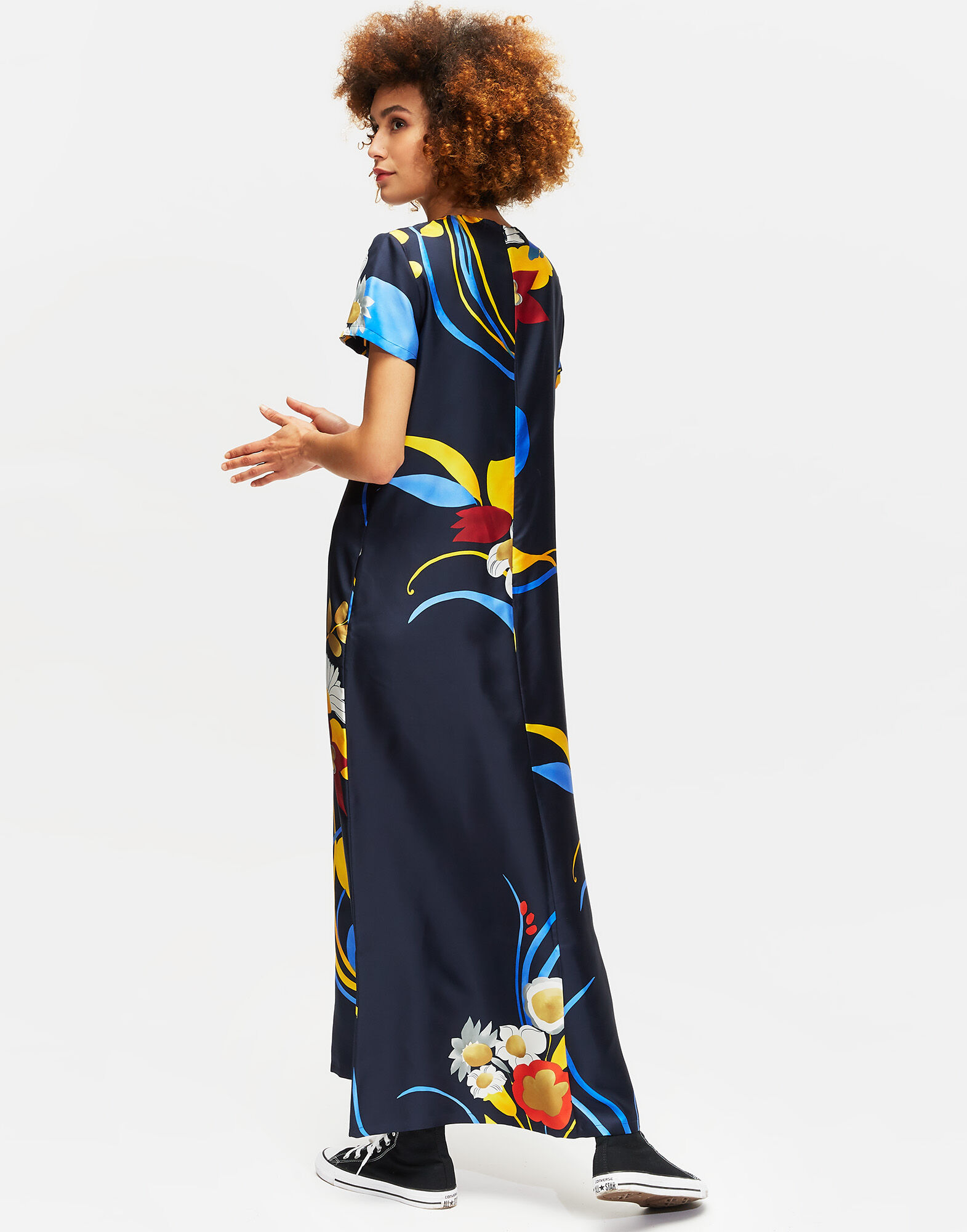 LaDoubleJ Swing Dress Big Mama Flower DRE0001SIL001BIG0001