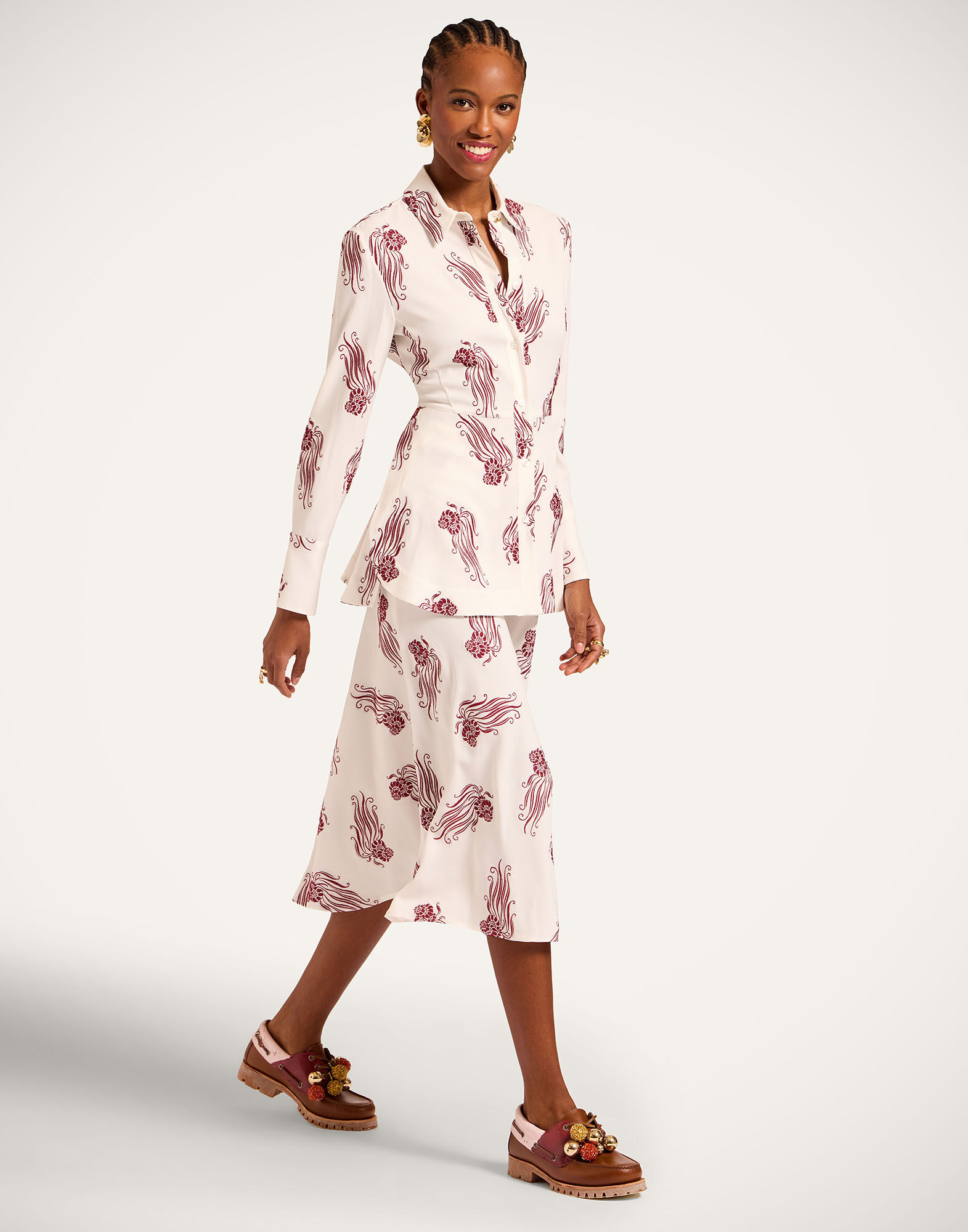 La DoubleJ Lungomare Skirt Lemuria White SKI0089JCQ132LEM03WH01