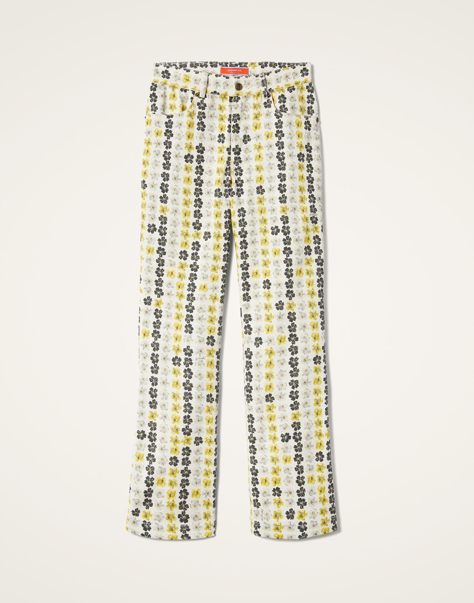 La DoubleJ The Cropped Flare Jean Cupid White TRO0158COT063CUP02WH01