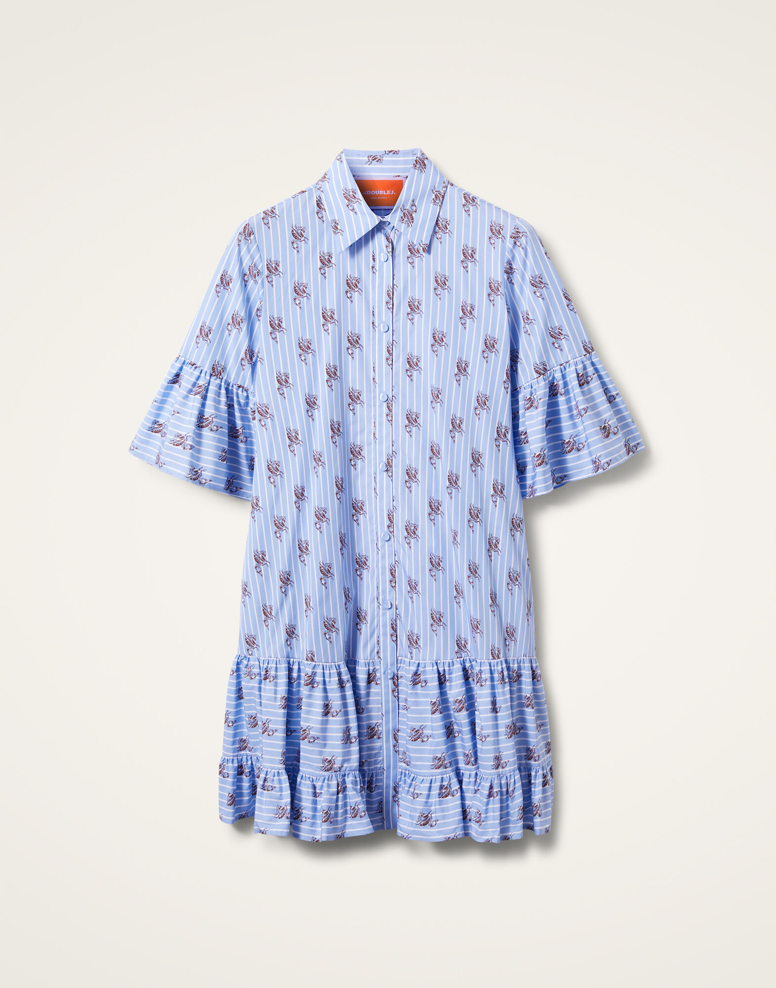 La DoubleJ Choux Dress Gryphos Light Blue DRE0193COT059GRY03BU01