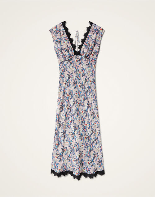 La DoubleJ Luna Dress Mini Tropicana Mauve DRE0898VIS019TRC02PU06