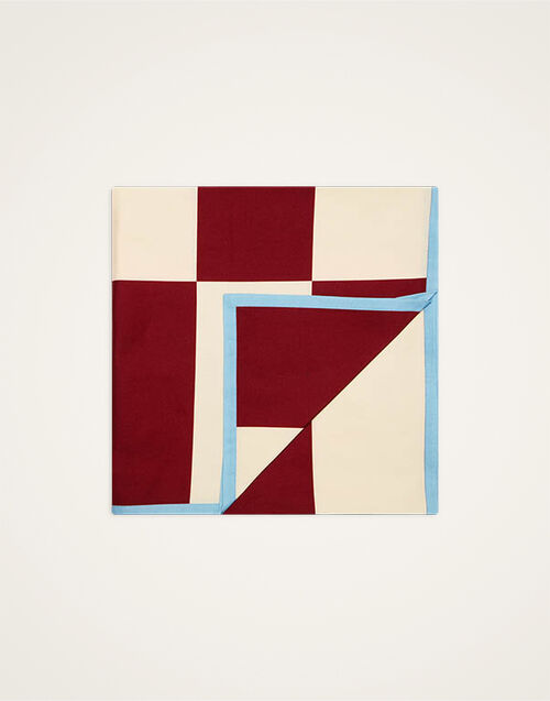 La DoubleJ Large Tablecloth Contrada Bordeaux TBC0020COT073CTD01RE02