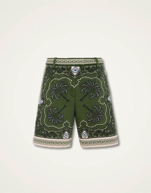 La DoubleJ Boyfriend Shorts Mirage Placée Green TRO0131COT046AGE01GR02