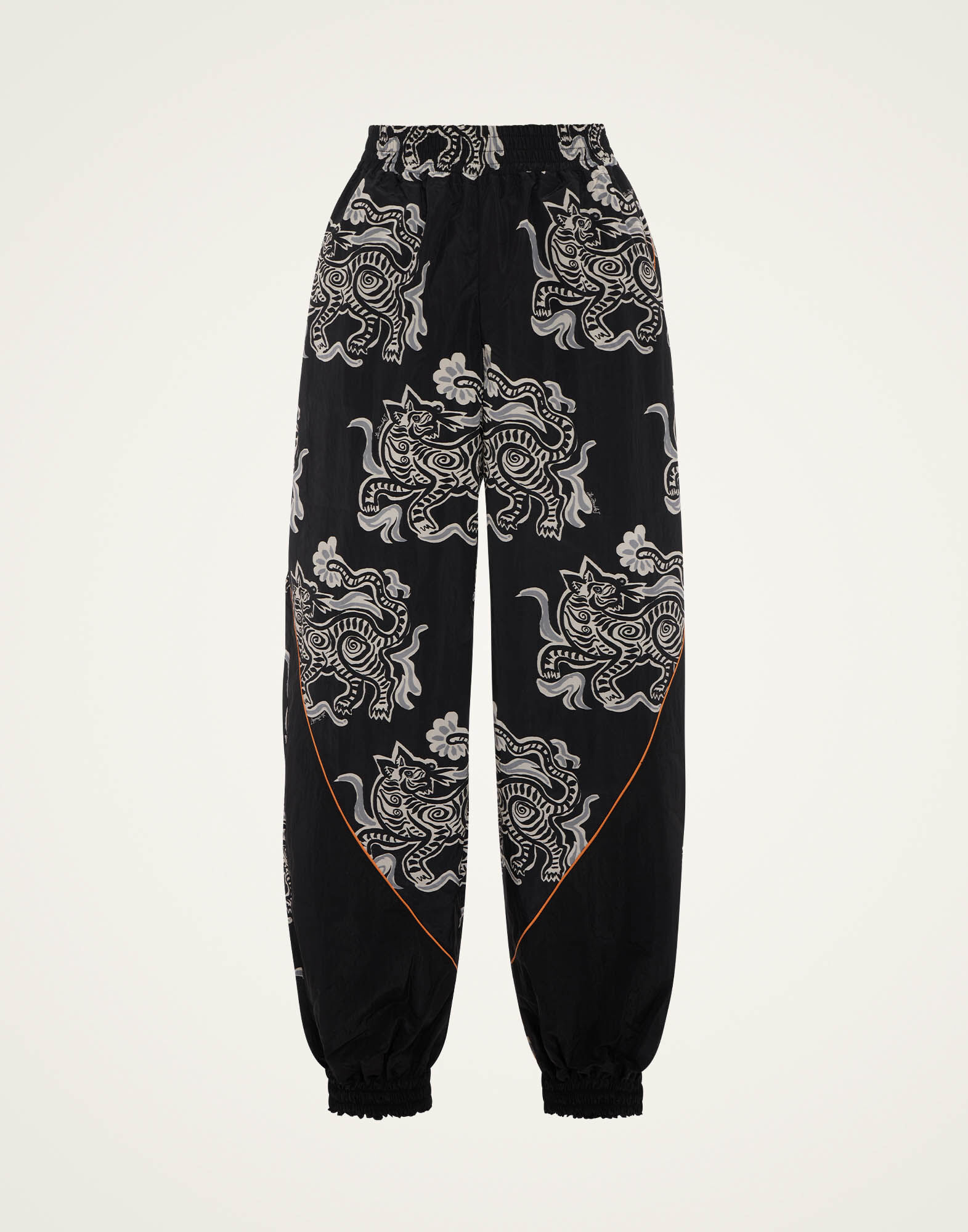 La DoubleJ Court Pants Crazy Tigers Black & White TRO0145NYL011TIG01BL03