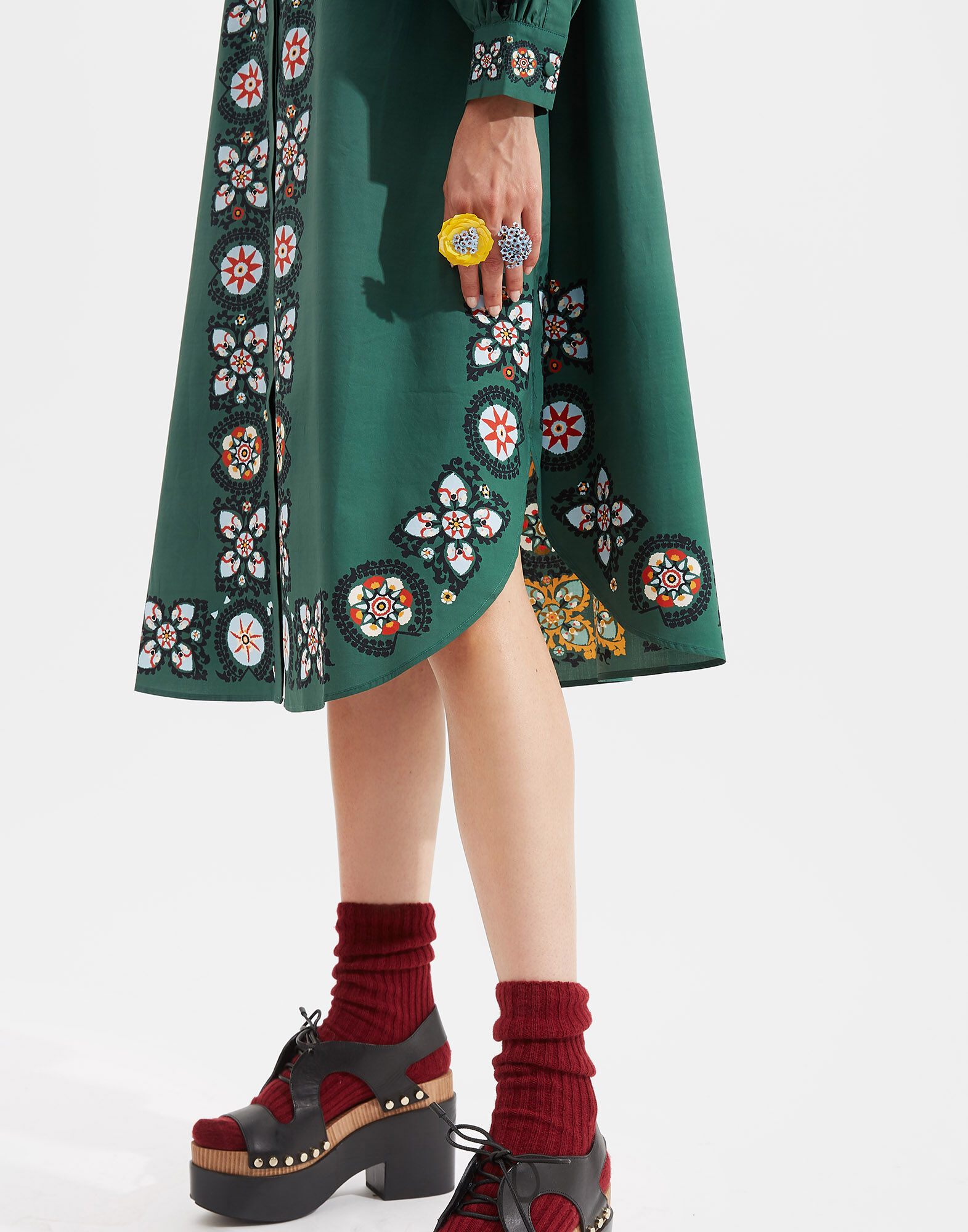 La DoubleJ Big Shirt Dress Suzany Plac&eacute;e DRE0280COT015SUZ0004