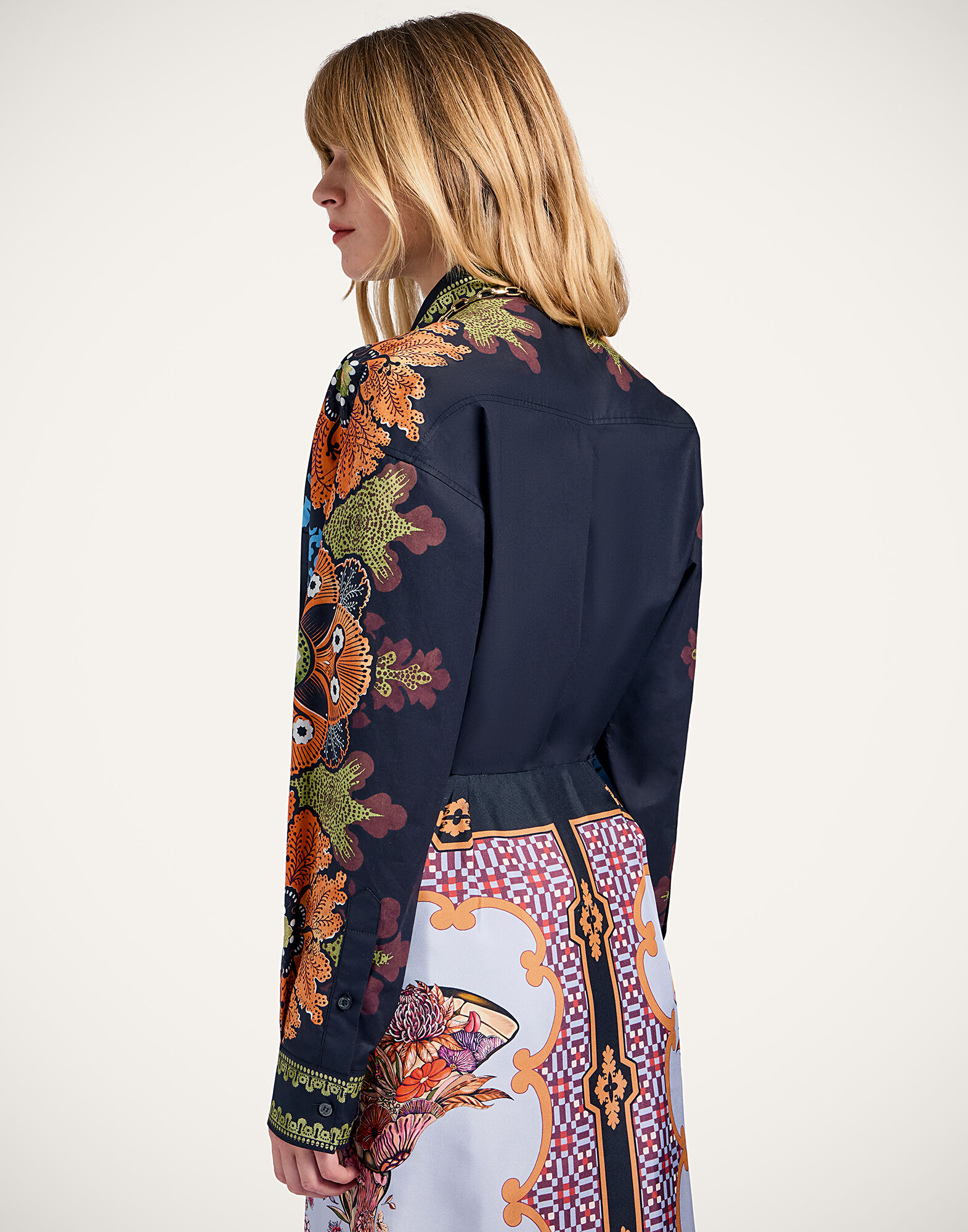 La DoubleJ Better Than Your Boyfriend's Shirt Bounty Plac&eacute;e Orange SHI0092COT015BOU01OR02